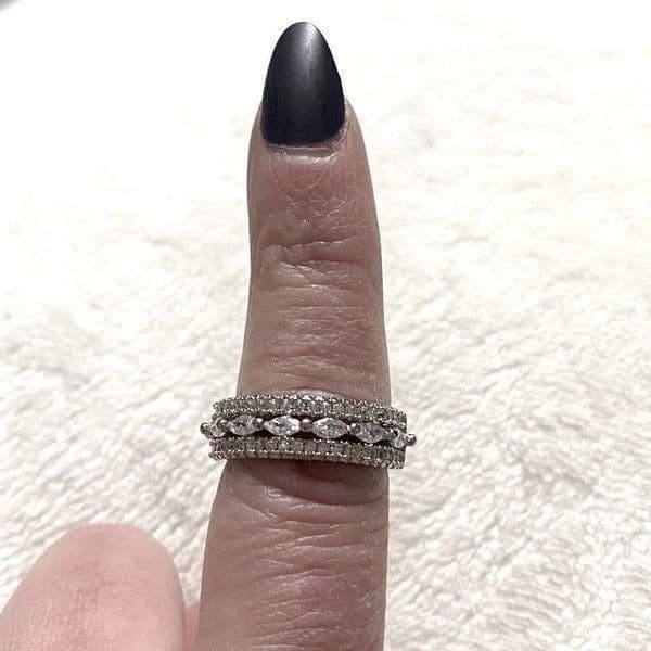 The I’m With The Bride Estate inspired 925 & White Sapphire Ring - Thumbnail 7