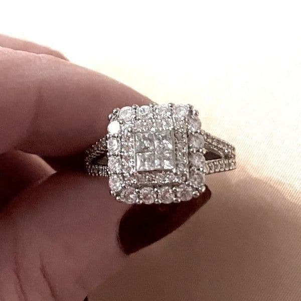 The Yes I Do ring in 925 silver sz 7 - Image 1