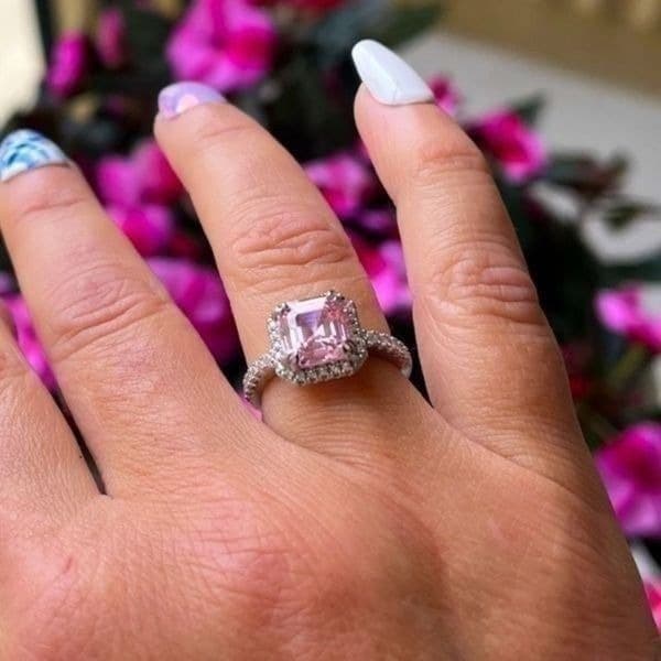 The Valiant Ring in Pink Sapphire & 925 size 7 - Thumbnail 4