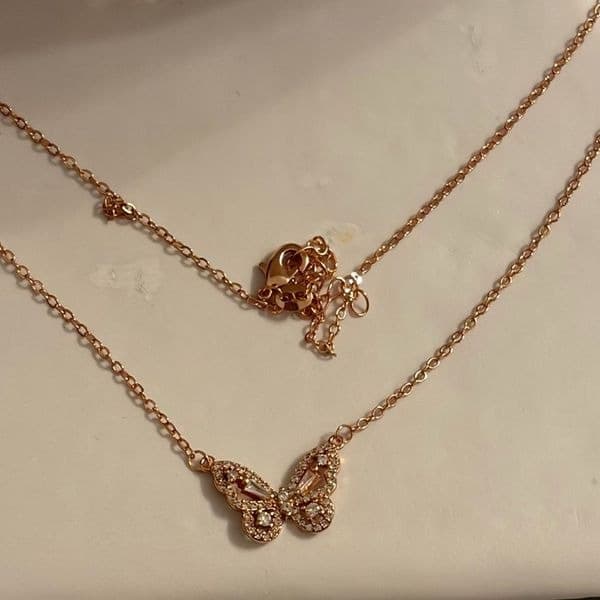 Elegant Butterfly Pendant Necklace - Thumbnail 8