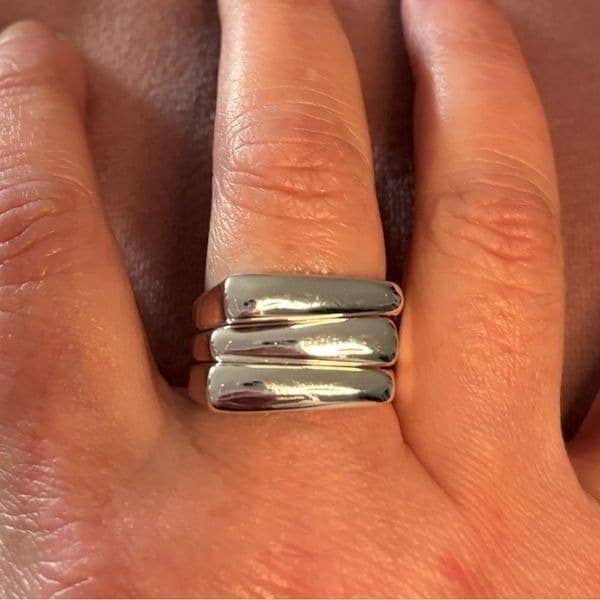 The trio statement ring in 925 silver - Thumbnail 2