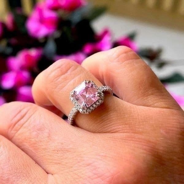 The Valiant Ring in Pink Sapphire & 925 size 7 - Thumbnail 5