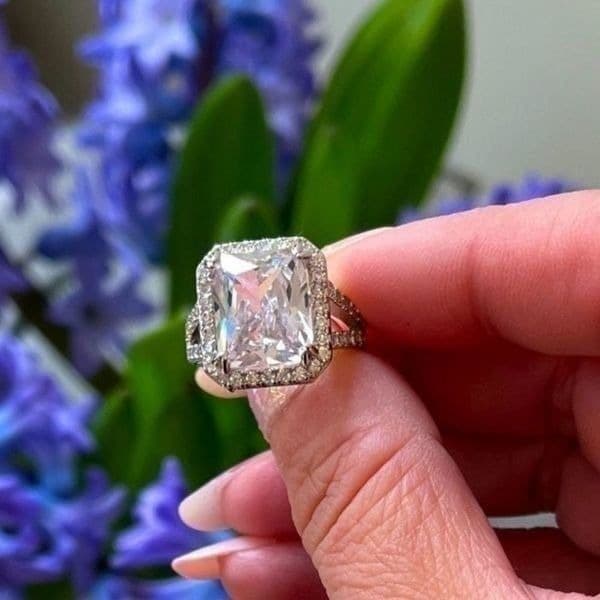 The Upgrade Ring 6 Carat statement engagement cocktail ring in 925 silver sz 6 - Thumbnail 10