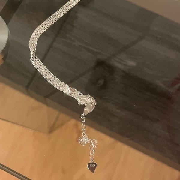 The Dainty flat Link silver bracelet - Thumbnail 9