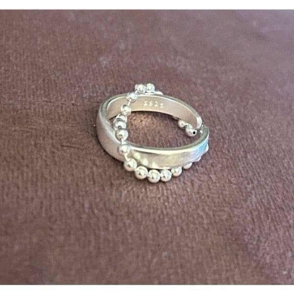 The Modern Chain Ring adjustable in 925 silver - Thumbnail 6