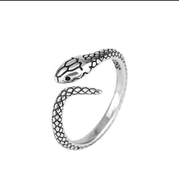 The Dainty Serpent Ring in antiqued 925 silver. - Thumbnail 3