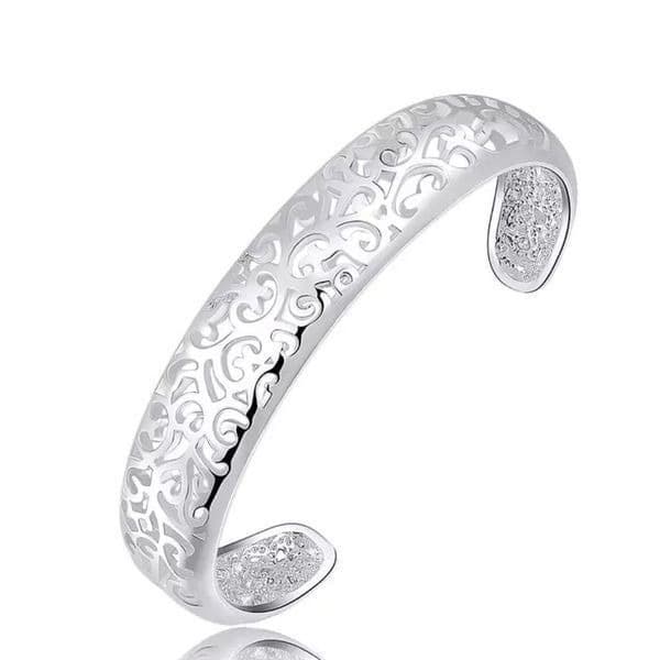 The Boho Heart open bangle bracelets in 925 - Thumbnail 8