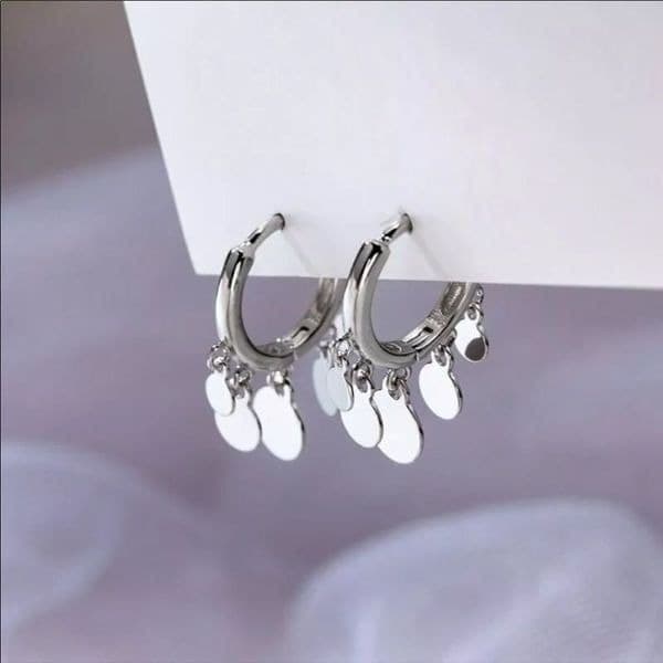 The Disc Huggie earring in 925 - Image 1