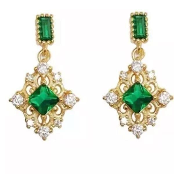 The Green Genesis Earring in gold - Image 1