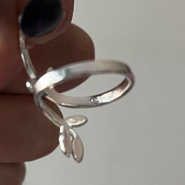 The Beautiful Branch adjustable silver sizable Ring - Thumbnail 8
