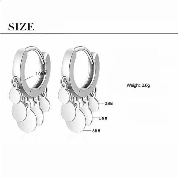 The Disc Huggie earring in 925 - Thumbnail 2