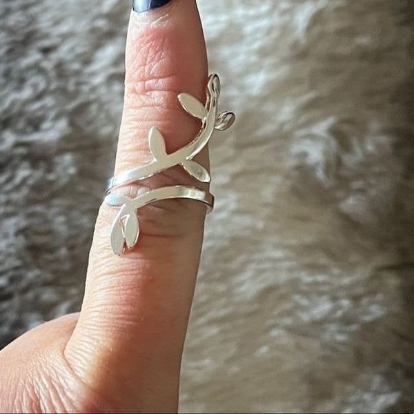The Beautiful Branch adjustable silver sizable Ring - Thumbnail 12