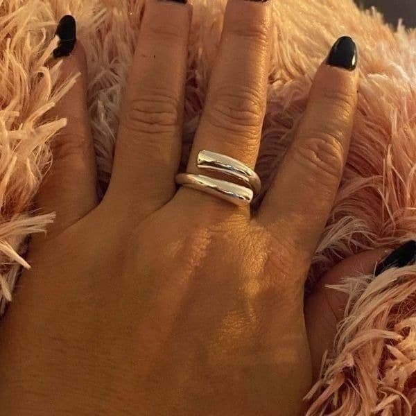 The Axis 925 adjustable modern statement ring - Thumbnail 6