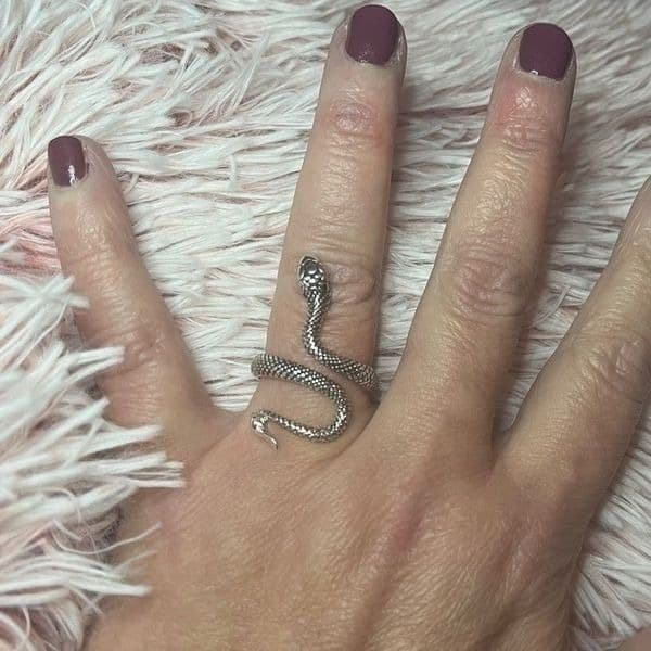 The Python Wrap Around Adjustable ring in 925 Silver - Thumbnail 12