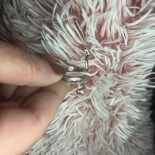 The Python Wrap Around Adjustable ring in 925 Silver - Thumbnail 11