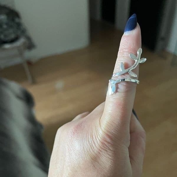 The Beautiful Branch adjustable silver sizable Ring - Thumbnail 10