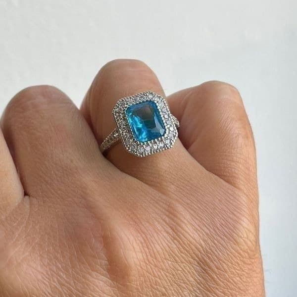 The Heirloom Topaz Ring in 925 sz 7 - Thumbnail 5