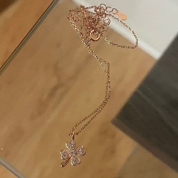 The Lucky Charm Pendant necklace in 18k rose gold over silver - Thumbnail 8