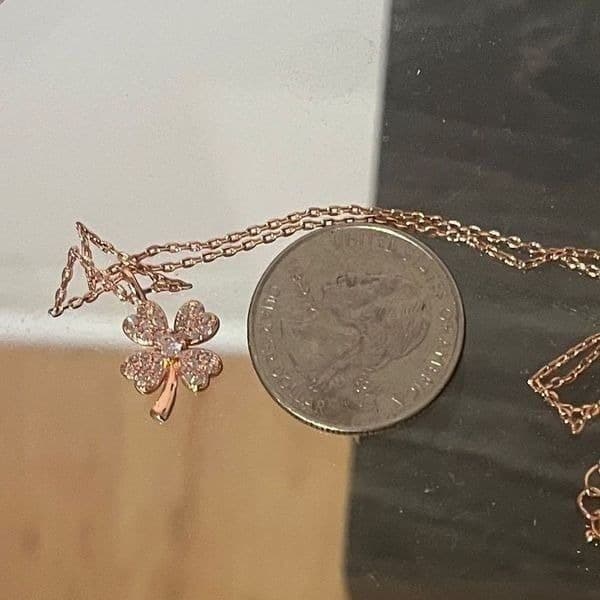 The Lucky Charm Pendant necklace in 18k rose gold over silver - Thumbnail 9