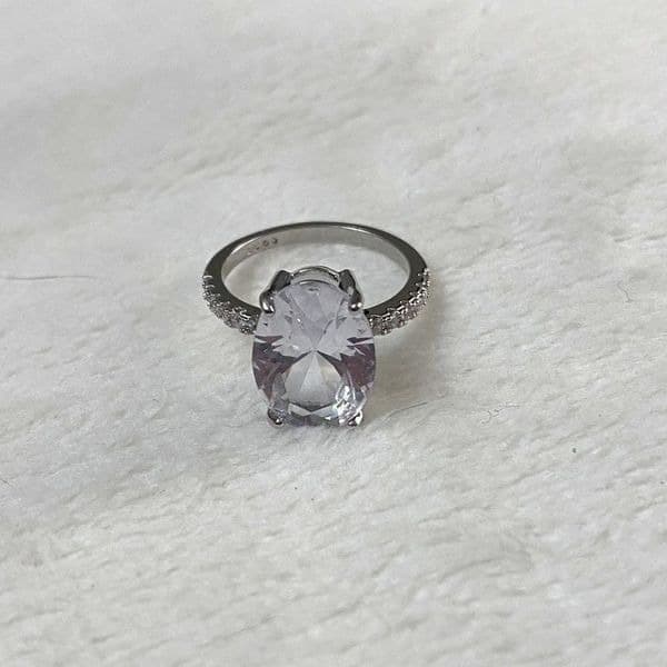 The Oval Glorious Day Engagement ring in 925 silve size 9 - Thumbnail 12