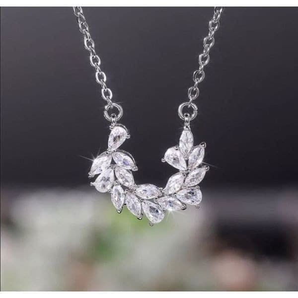 The Ivy Cubic Zirconia 925 pendant Necklace - Thumbnail 2