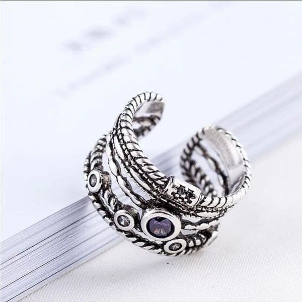 The Queen Ring in 925 silver and cubic zirconia - Thumbnail 9