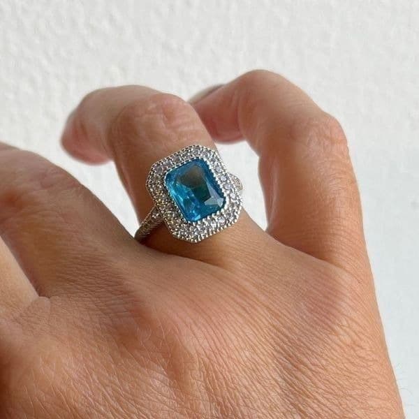The Heirloom Topaz Ring in 925 sz 7 - Thumbnail 4
