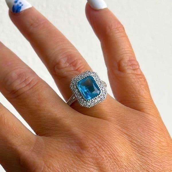 The Heirloom Topaz Ring in 925 sz 7 - Thumbnail 3