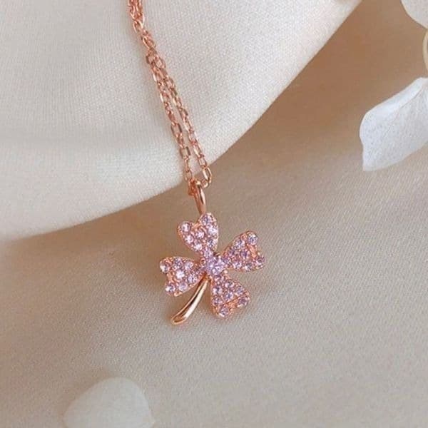 The Lucky Charm Pendant necklace in 18k rose gold over silver - Thumbnail 2