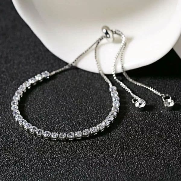 The Modern Classic Tennis Bracelet with cubic zirconia and 925 - Thumbnail 5