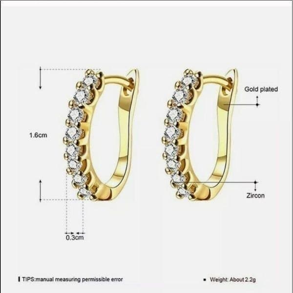 The Icon Pretty 14k Gold plated hoop earrings - Thumbnail 3