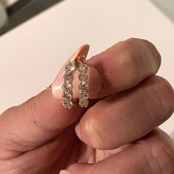 The Icon Pretty 14k Gold plated hoop earrings - Thumbnail 9