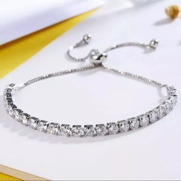 The Modern Classic Tennis Bracelet with cubic zirconia and 925 - Thumbnail 8