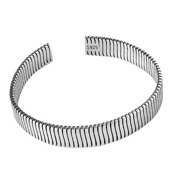 The Minimalist Cuff Bracelet in 925 open, adjustable unisex - Thumbnail 4