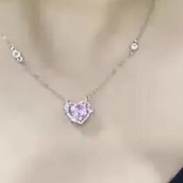 The Passion Heart Pink Pendant necklace - Thumbnail 8