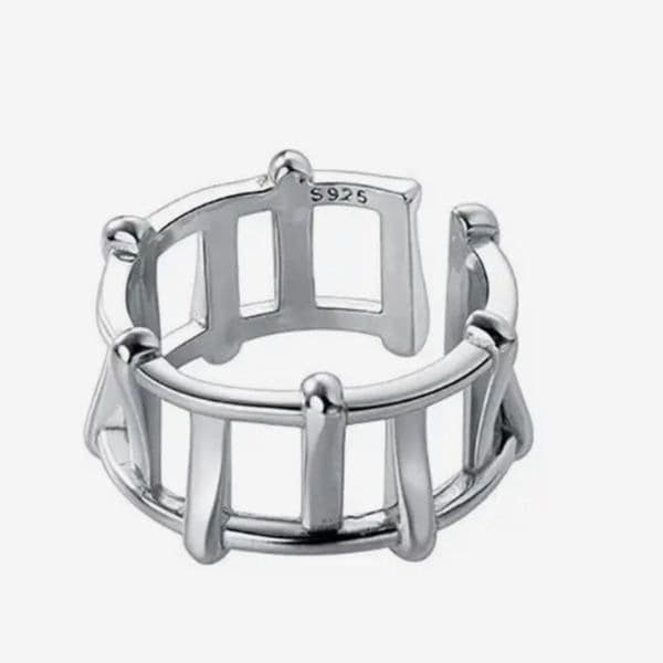 The Program Ring adjustable in 925 silver - Image 1