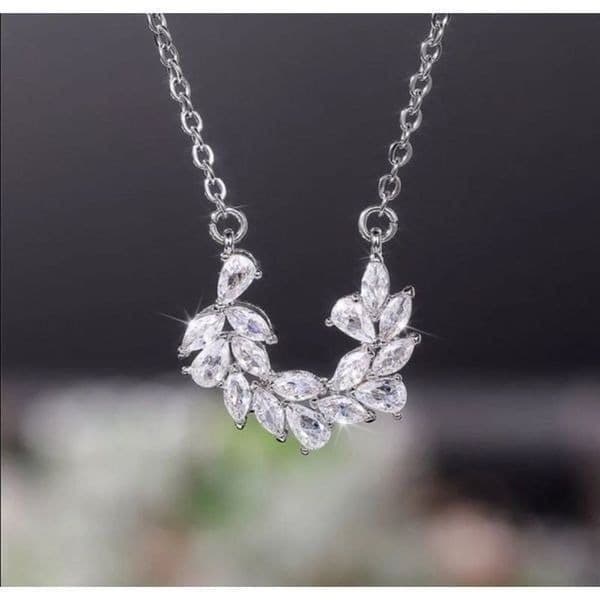 The Ivy Cubic Zirconia 925 pendant Necklace - Thumbnail 2