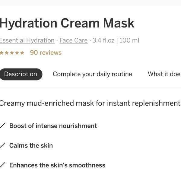 AHAVA HYDRATION MASK. time to hydrate NIB SEALED - Thumbnail 2