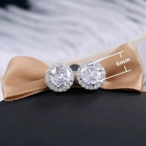 The I Know I’m Gorgeous oversized 14k gold plated zircon earrings - Thumbnail 5