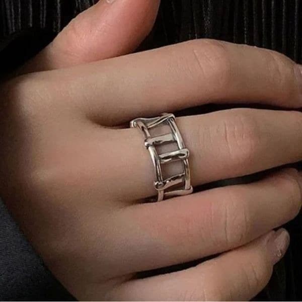 The Program Ring adjustable in 925 silver - Thumbnail 7