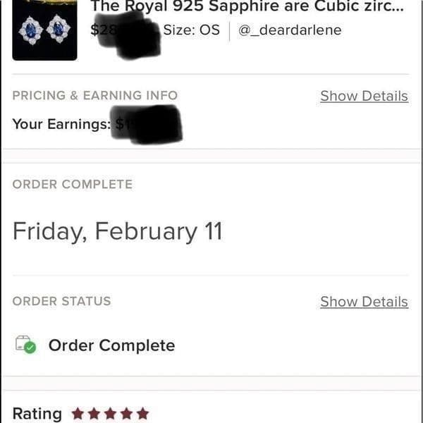 - The Royal 925 Sapphire are Cubic zirconium estate inspired stud earrings - Thumbnail 8