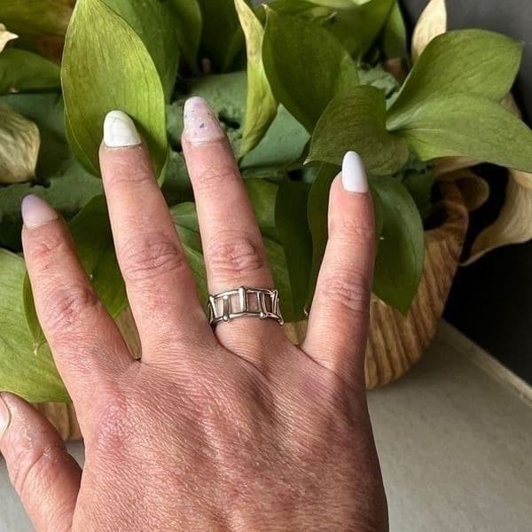 The Program Ring adjustable in 925 silver - Thumbnail 5