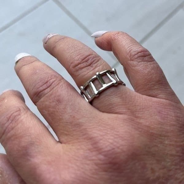 The Program Ring adjustable in 925 silver - Thumbnail 4