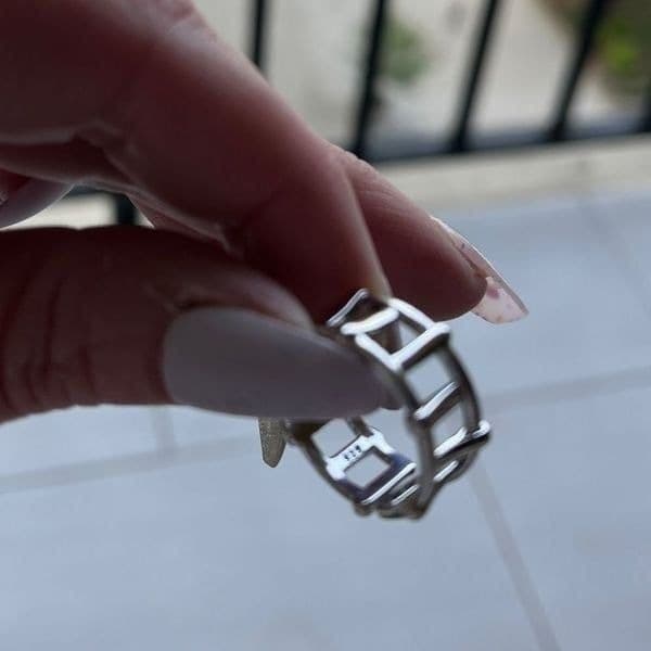 The Program Ring adjustable in 925 silver - Thumbnail 6