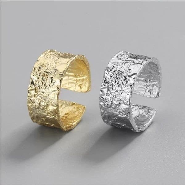 The Texture Band Ring in silver - Thumbnail 5