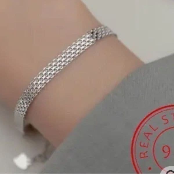 The Smooth As Silk 925 silver chain bracelet - Image 1