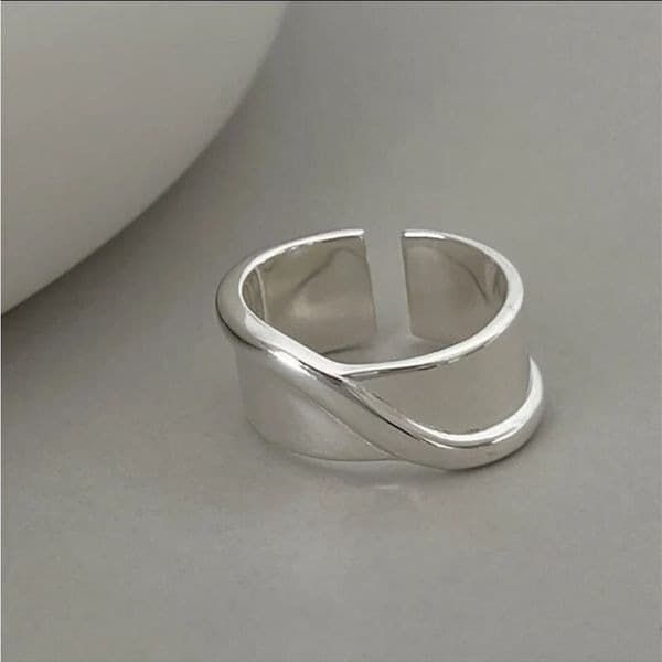 The Energy Band Ring in 925 silver adjustable - Thumbnail 5