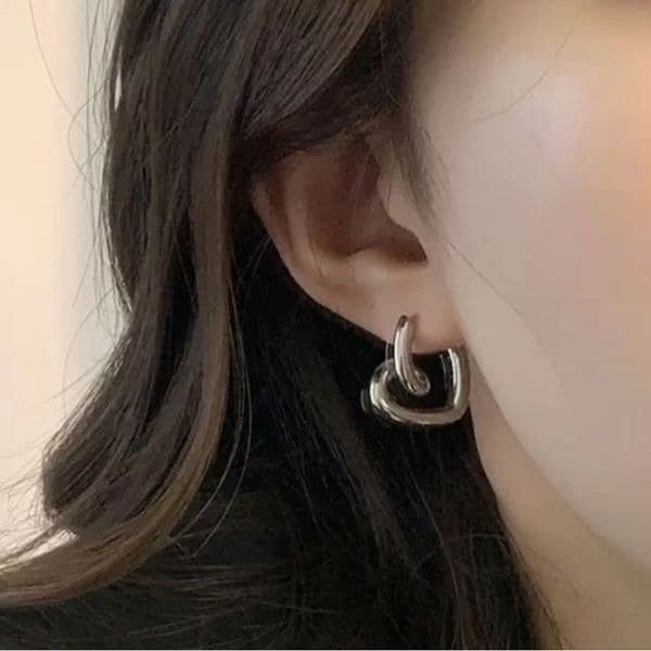 The Plush Heart earrings in 925 silver - Thumbnail 2