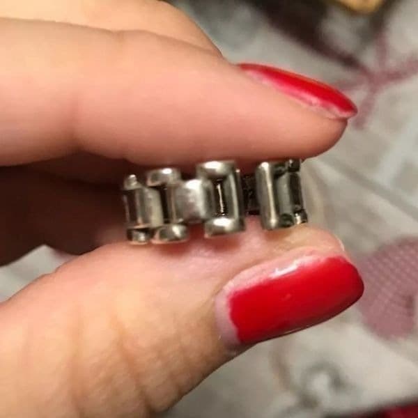 The Moto Ring in Tibetan Silver stamped 925 - Thumbnail 9