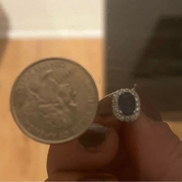 The Inheritance Sapphire Earrings in 925 and Cubic Zirconia - Thumbnail 7
